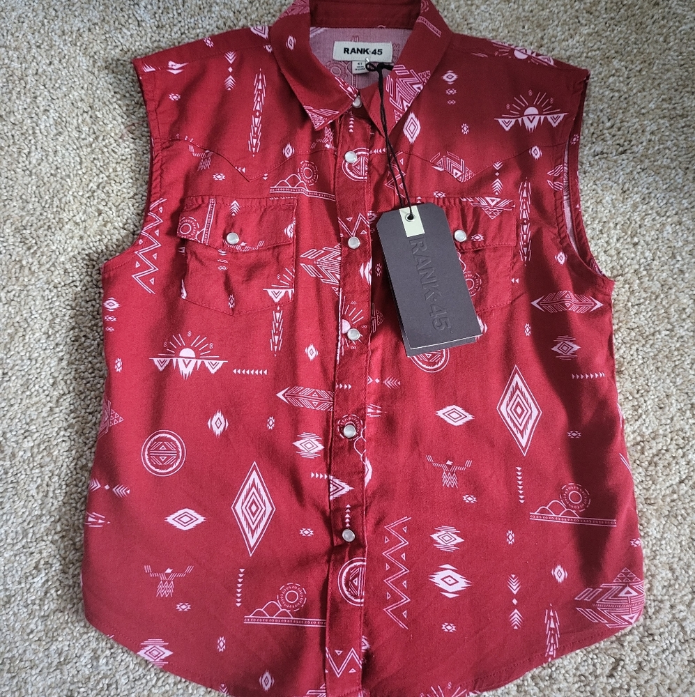♥️EUC♥️ RANK 45 / BOOTBARN GIRLS WESTERN BLOUSE